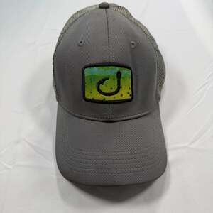 Hook & Tackle Mahi Mahi Skin Hook Patch Trucker Hat Grey